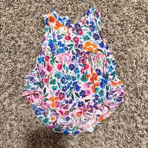 Little Sleepies Colorful Floral Kids Romper